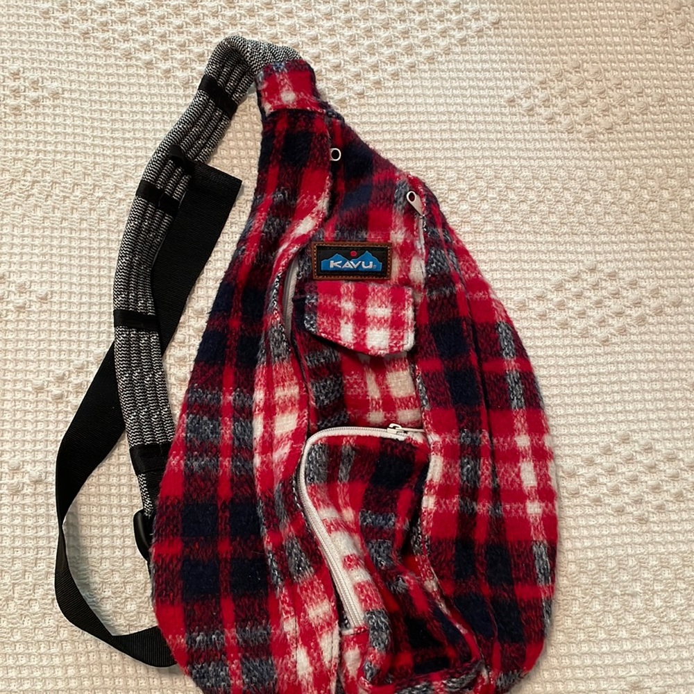 Kavu Rope Sling Pack Flannel Americana NWOT